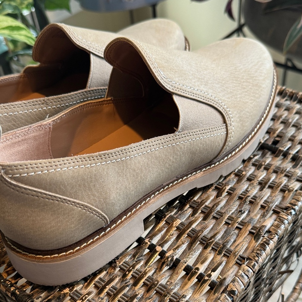 Blondo Phoebe Waterproof Beige Slip-On Leather Loafers Women’s Size 10 - Picture 7 of 10
